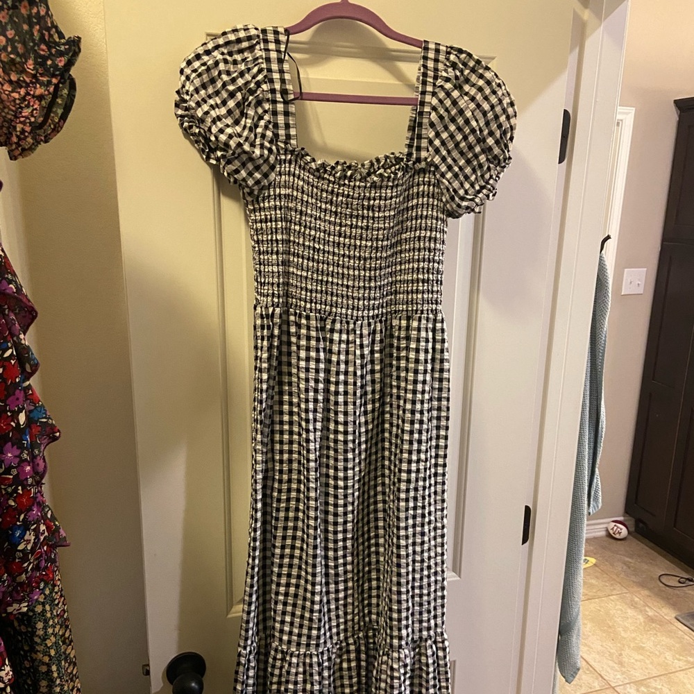 Cotton on gingham dress.